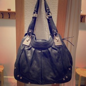 Black Leather Makowsky Bag